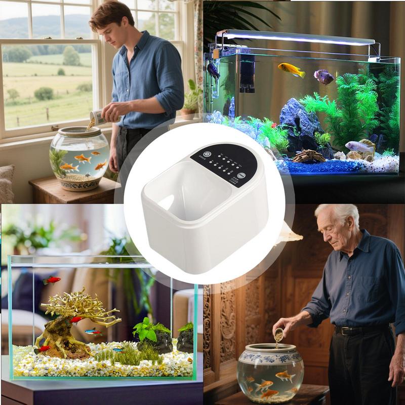Fischfutterautomat Automatischer Spender Automatischer Fischfutterspender Smart Timer Automatisches Fütterungszubehör Für Außenteiche Urlaub