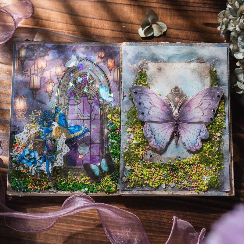 50pcs/pack Aesthetics Flowers Materials Paper Decor Scrapbooking Collage Stationery DIY Junk Journal Craft Light Paper