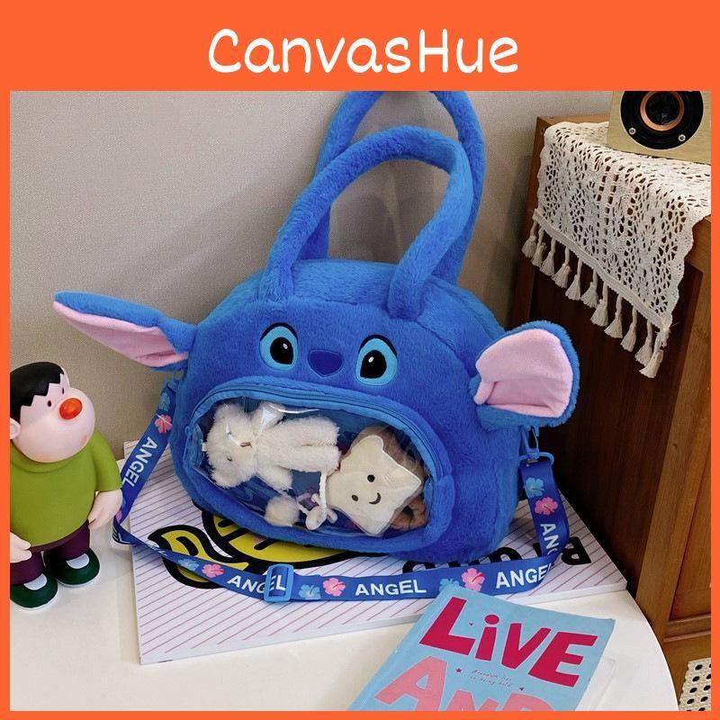 Lilo Fashionable Stitch Plush Girl Bag Large Capacity Material Daily Occasion