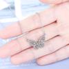 Small Fresh Sweet Flash Diamond Butterfly Necklace Female Short Collarbone Chain Necklace Valentine's Day Gifts Romantic Accessories