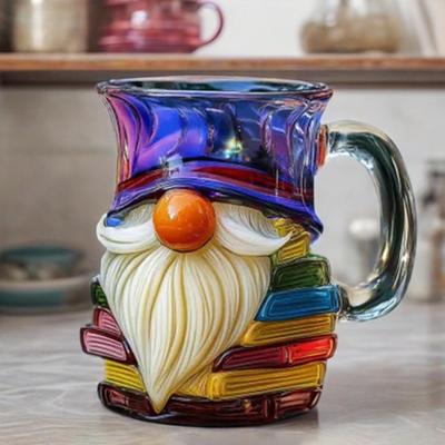Boyalı Cüce Kitap Kupa 325ml Eğlenceli Cüce Bardak Cam Su Bardağı Kitapseverler Aile Arkadaşlar Öğretmenler için Ev Ofis için Eşsiz İçecek Takımı