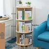 360° Rotating Children's Bookshelf: Floor-Standing, Desktop Pine Wood Storage Rack