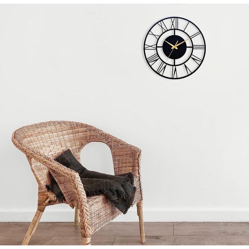 Antique Metal Wall Clock for Living Room, Bedroom, Office, Kitchen, Home and Hall, Stylish Designer Latest Big Size Modern Wall Watch for Home Decor