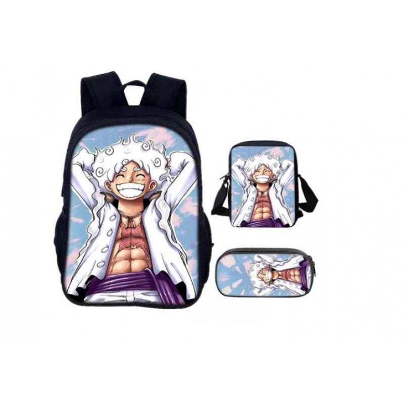 One Piece Backpack Set For Middle School Students Nylon School Bag Pencil Case And Tote Bag