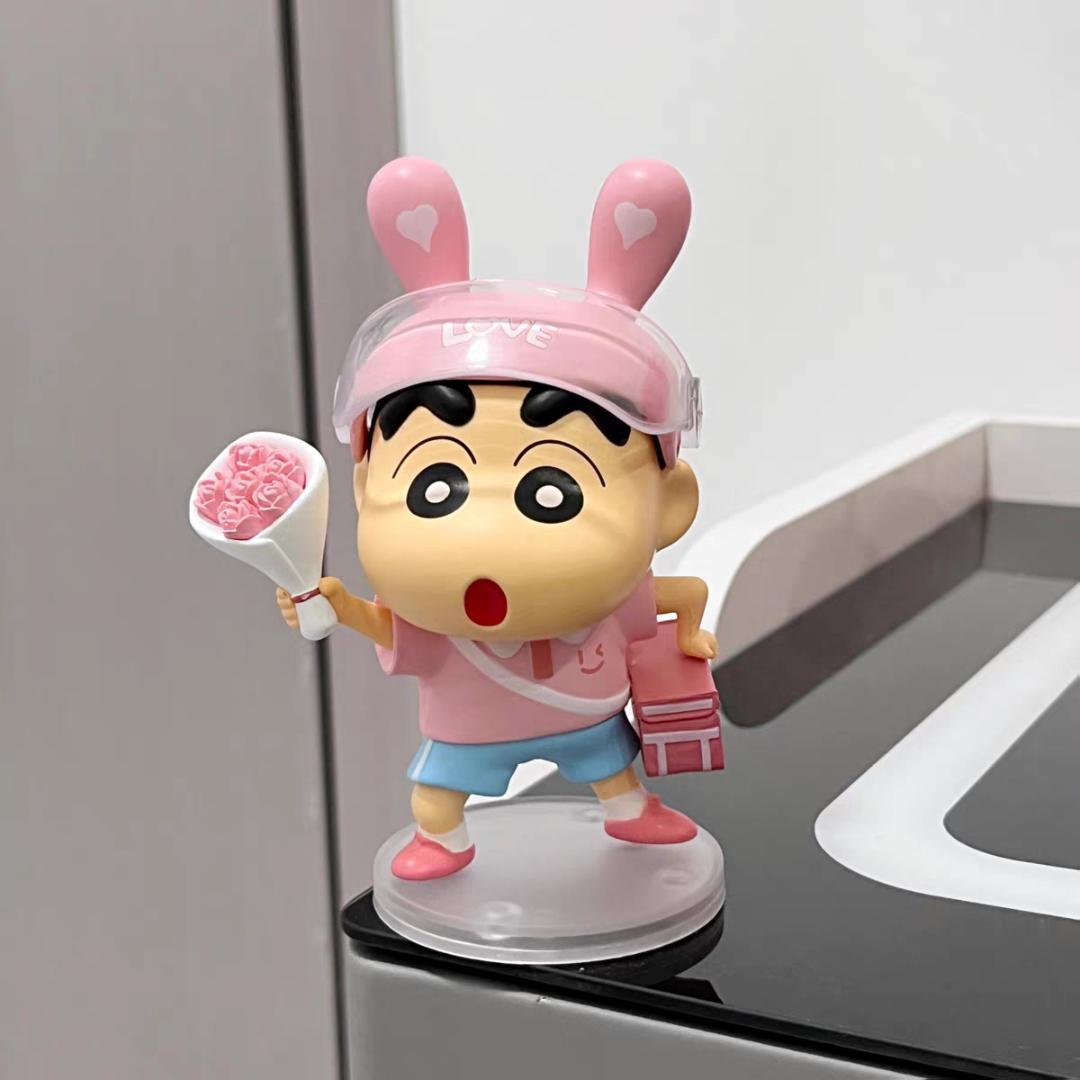 

[Б/У] Фигурка Шин-чана розовая