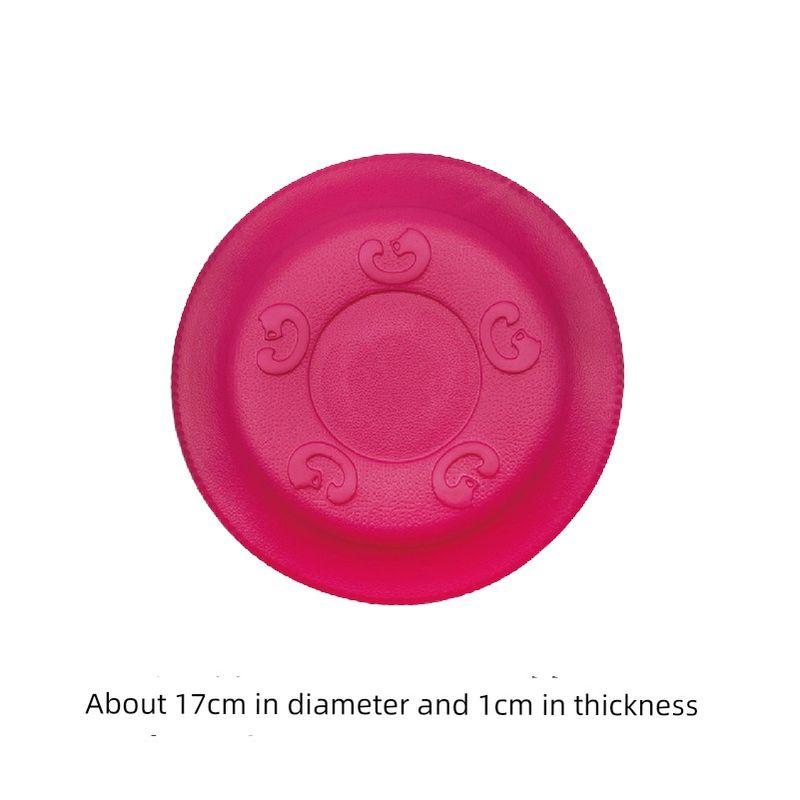 

Dog Toy Eva Border Collie Silicone Water Floatable Frisbee Little Red Disc