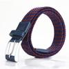 Men'S Braided Belt Elastic Elastic Canvas Belt Unisex No Punch Women'S Belt
