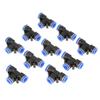 10 Pcs 10mm 3 8 T Type Pneumatic Connector Air Line Quick Fittings Tube Joint