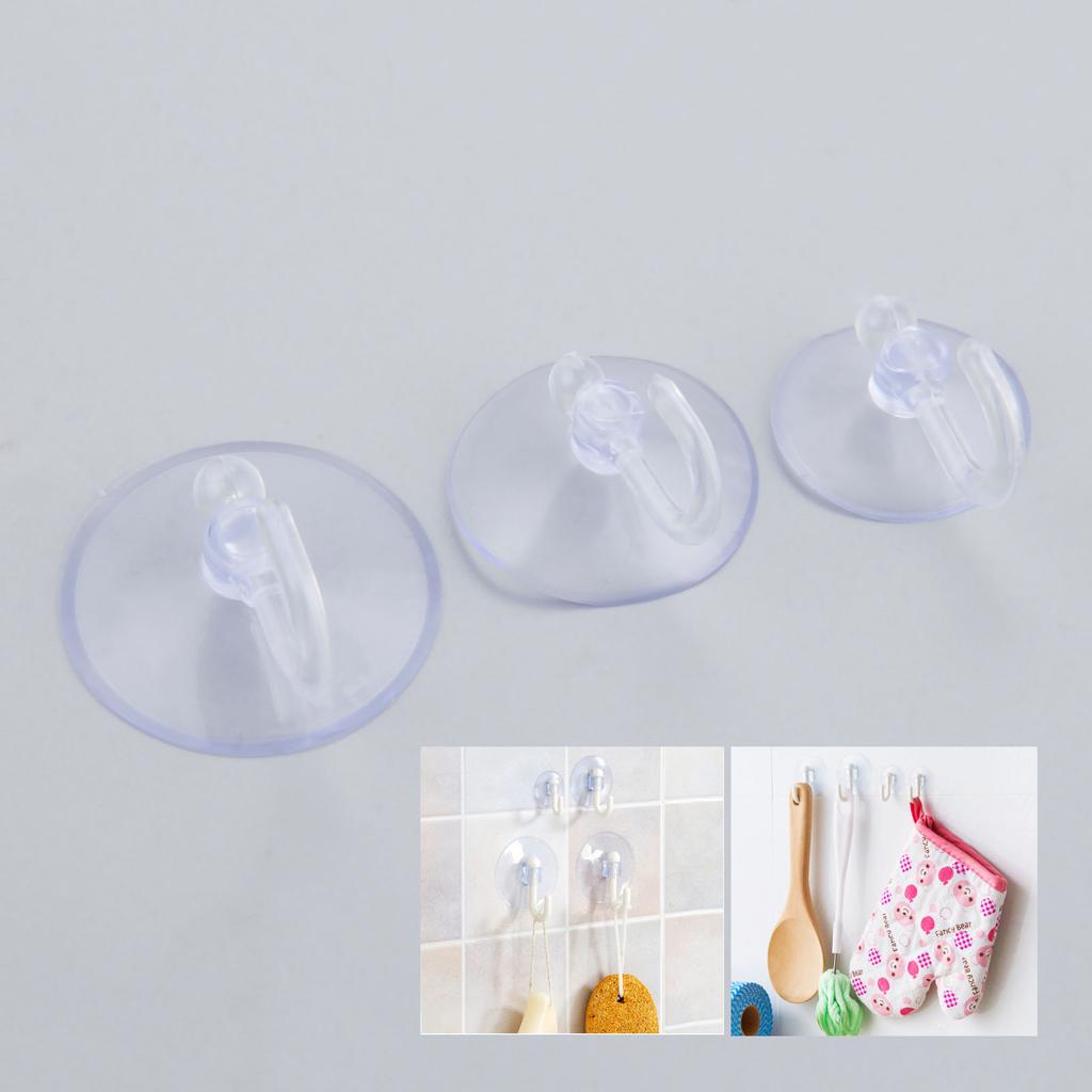 20Pcs Transparent Sucker Suction Cups Strong Vacuum Suckers Hook Hanger For Window Kitchen Bathroom Doll Toy Fridge 25/30/35mm