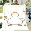 Contemporary Reversible Goose Pattern Throw Blanket | All-Season Multipurpose Polyester Nap Blanket, Soft and Warm, with Digital Print, Suitable for H