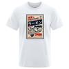 Japanese Menu Poster T-shirt Puffer Fish Ramen Men's Summer 100% Pure Cotton Fun and Fashionable Men's T-shirt Comfortable