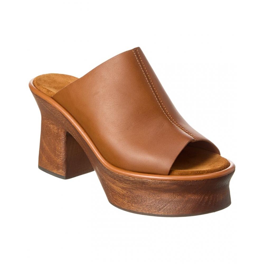 

Salvatore Ferragamo Ferragamo Samanta Кожаные сандалии на платформе коричневые