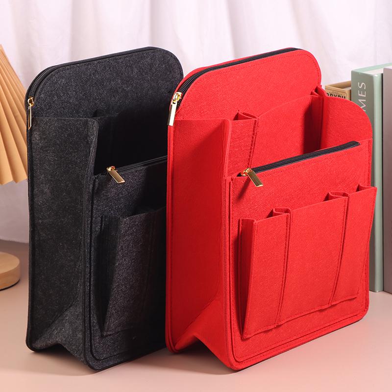Traveling Backpack Insert Storage Bags Handbag Backpack Liner Make Up Organizer Bag Insert Women'S Felt Toiletry Cosmetic Bag