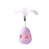Cat Interactive Tumbler Toy - Leaky Food Ball With Feather Teaser, Rolling Boredom Relief & Fun Pet Entertainment