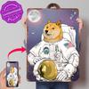 Dog Astronaut Metal Poster Customized Wall Art Retro Vintage Metal Signs for Man Cave Interior Decoration Living Room Desk Decor