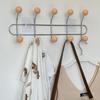 Entrance Hall Wall Coat Racks Bedroom Clothing Storage Hanger Rack Hooks Portable Backpack Cap Scarf Clothes Organizer Hangers