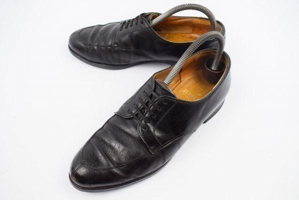 REGAL Leather U-Tip Dress Shoes Black Size 25.5cm(USED)