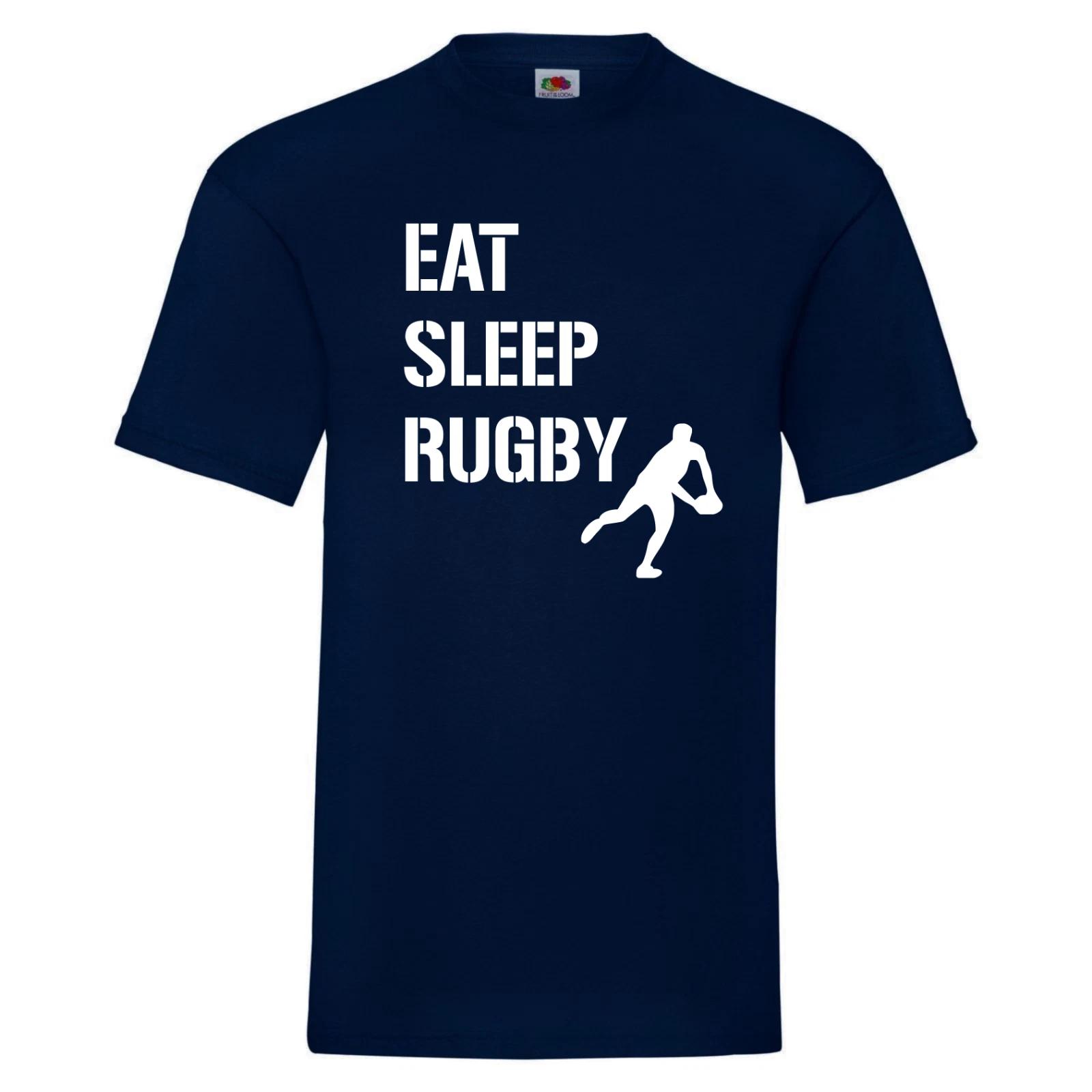 Rugby Shirt, Kids, Eat Sleep Rugby, Funny Rugby T-Shirt, rugby player, rugby fan S