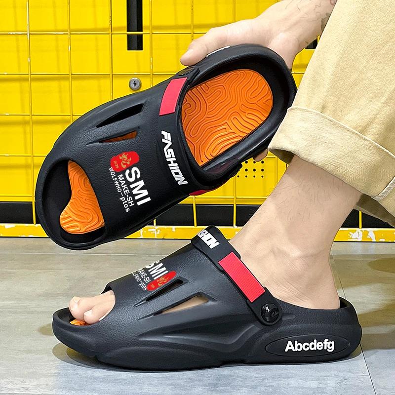 Fashion Fashion Platform Men Slippers Outdoor Summer Clogs Shoes Women Beach Sandals Male Soft EVA Indoor Home Slides Lover Flip Flops