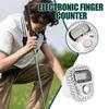 Contatore Dita Elettronico Display Digitale LCD Contatore Dita Resettabile Registro Giri Anello Maglia Manuale Anello Conteggio Righe