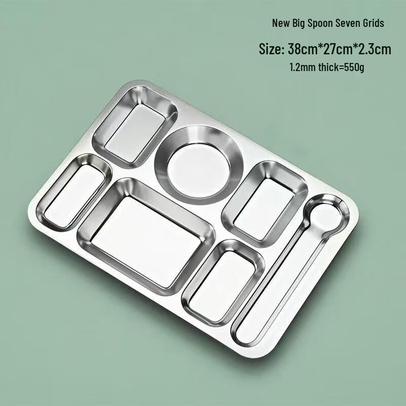 304 Stainless Steel Compartment Meal Tray