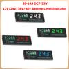 7-55V Battery Capacity Indicator LED Display Voltage Meter for Li-ion LiFePO4 Lead Acid Battery with Customizable Alarm Settings