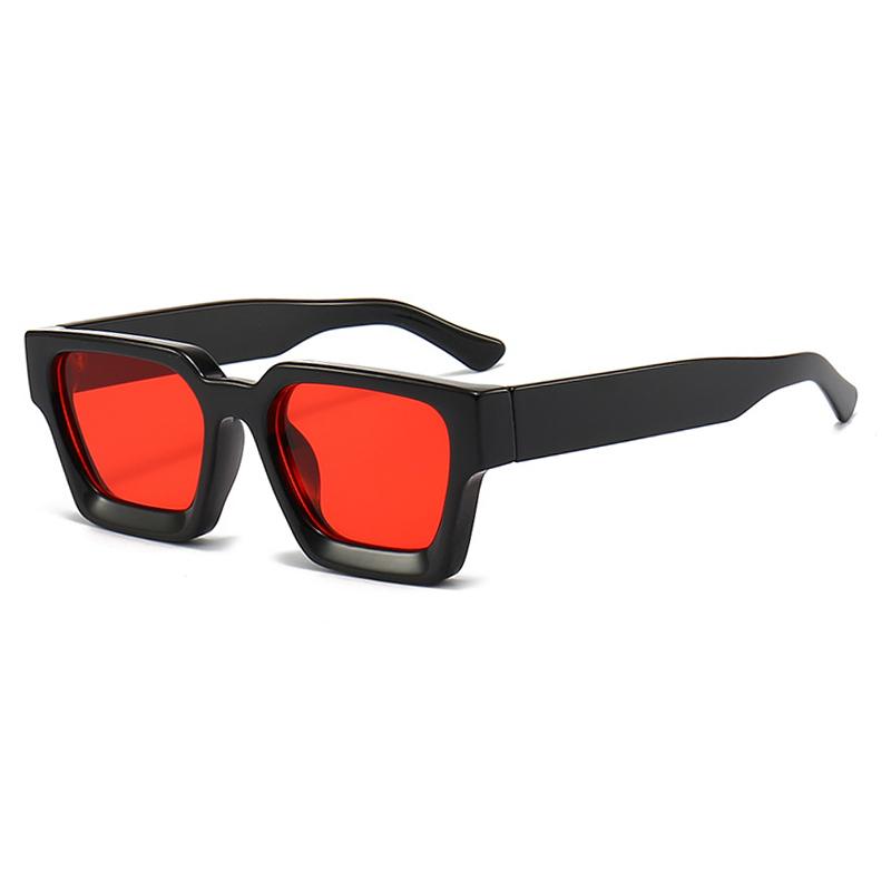 SHAUNA Ins Beliebte Damen Quadratische Sonnenbrille Retro Herren Getönte Gläser UV400