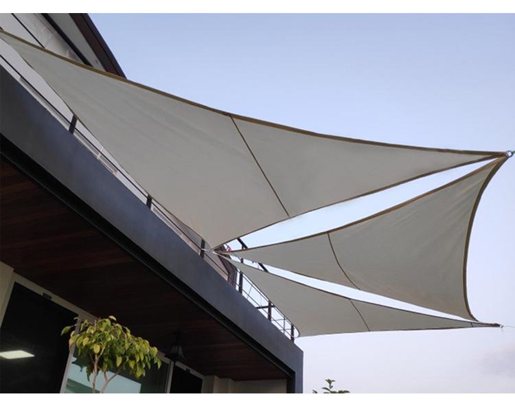 Cross-Border 2x2m Waterproof Sunshade Sail Set - Square UV Protection Awning Canopy