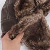 Pilot Winter Trapper Hat Leather Ski Ushanka New Hunter Hat  Men's