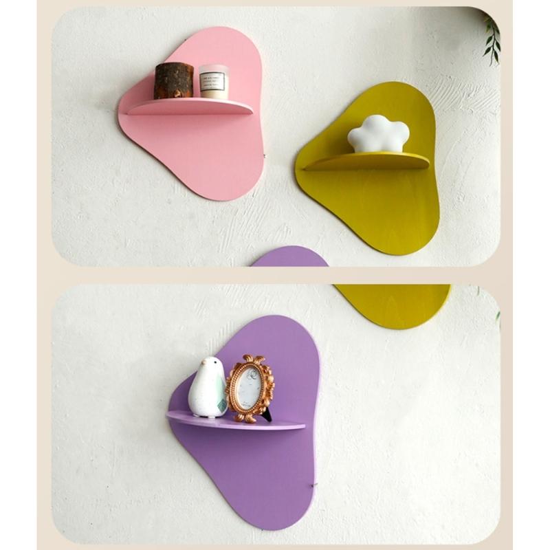 Space Saving Wood Wall Shelf Space Saving Wood Wall Shelf for Crystal Collection in Living Room or Office