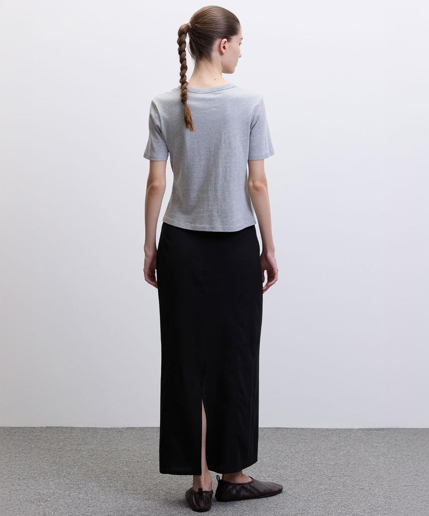 Hawaii Ha Kim [Atelier] Summer Maxi Skirt_Black