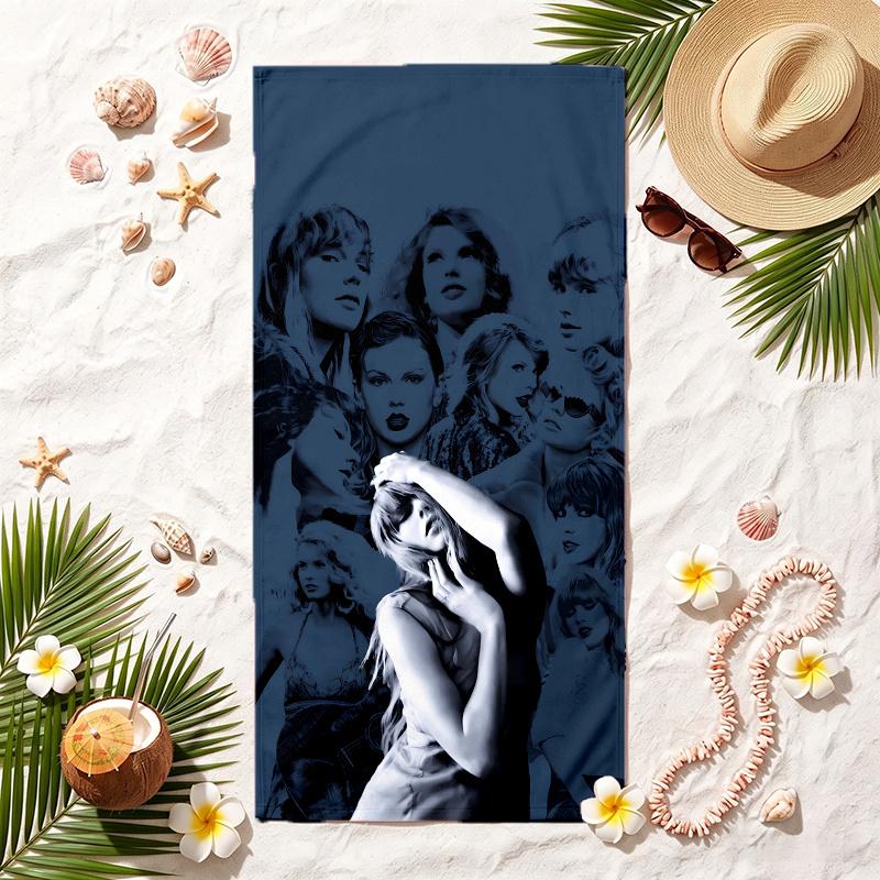 Taylor Swift (14) Soft Beach Towel Stylish Beach Pool Towel for Summer Seaside Vacation Travel
