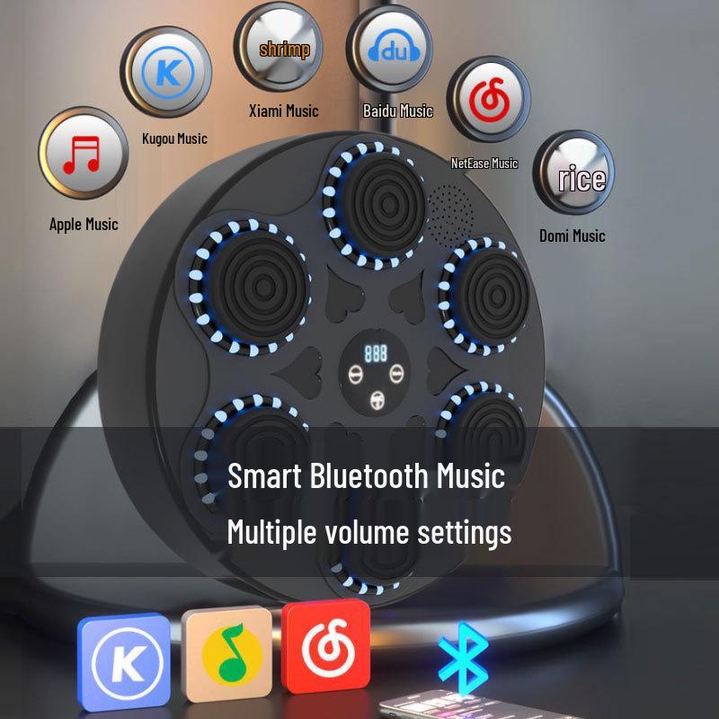 Home Fitness Smart Boxing Wall with Bluetooth Music Trainer