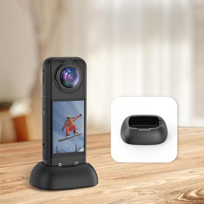 1pcs For Insta360 X5 Silicone Anti Slip Base Black Style And Sport Cameras Supporting For Fixin N0M8