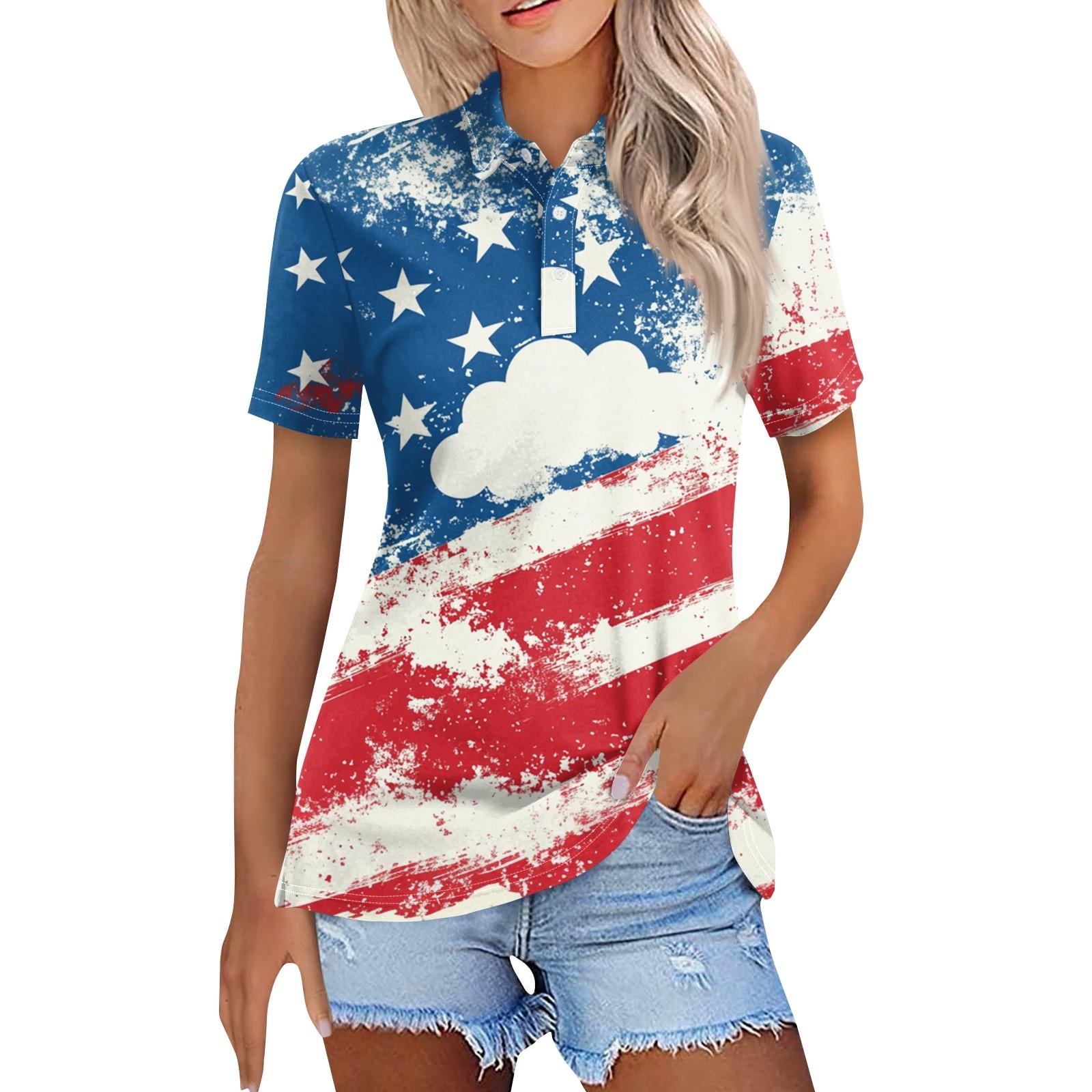 

Женская модная повседневная рубашка с отворотом и коротким рукавом с принтом, женские топы на пуговицах XL