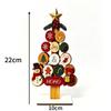 Santa Reindeer Desktop Ornament Wooden Christmas Houses Village Tabletop Decoration For Home Xmas 2026 2027 New Year Party Decor