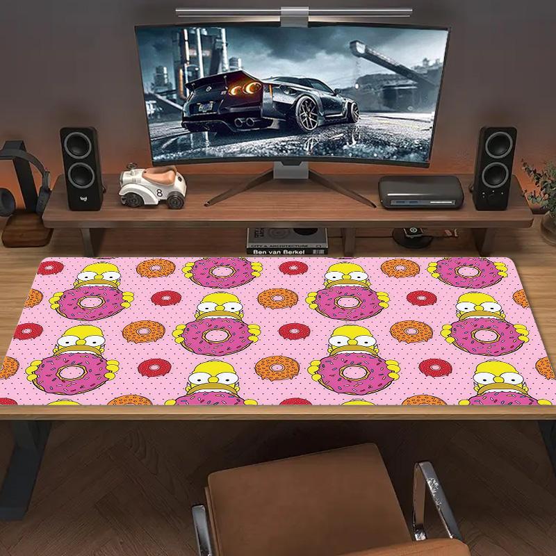 The Simpsons Print Cushion Non-slip Laptop Tablet Big Mousepad XXL Mat Mini PC Playmat With Lock Edge