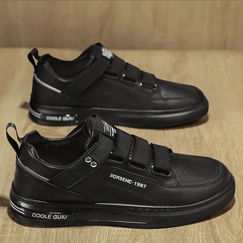 Fashion Men's Shoes Spring and Autumn 2024 New Fashionable Leather Waterproof Board Shoes,lightweight and Breathable Casual Sports Shoes