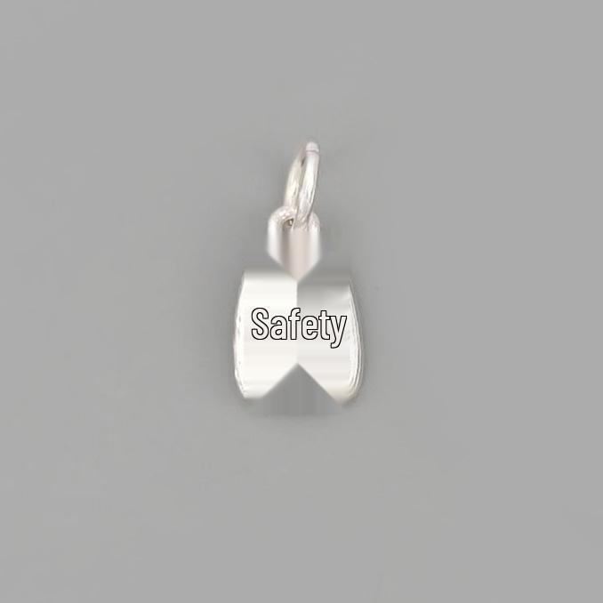 S925 Sterling Silver Safe Charm Pendant Necklace Bracelet Ornaments - Pure Silver Decorative Jewelry
