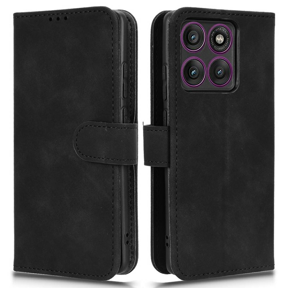 

Для Motorola Edge 60 Pro 5G Шкіряний чохол з відчуттям шкіри Протиударний Чохол-книжка-гаманець для телефону A