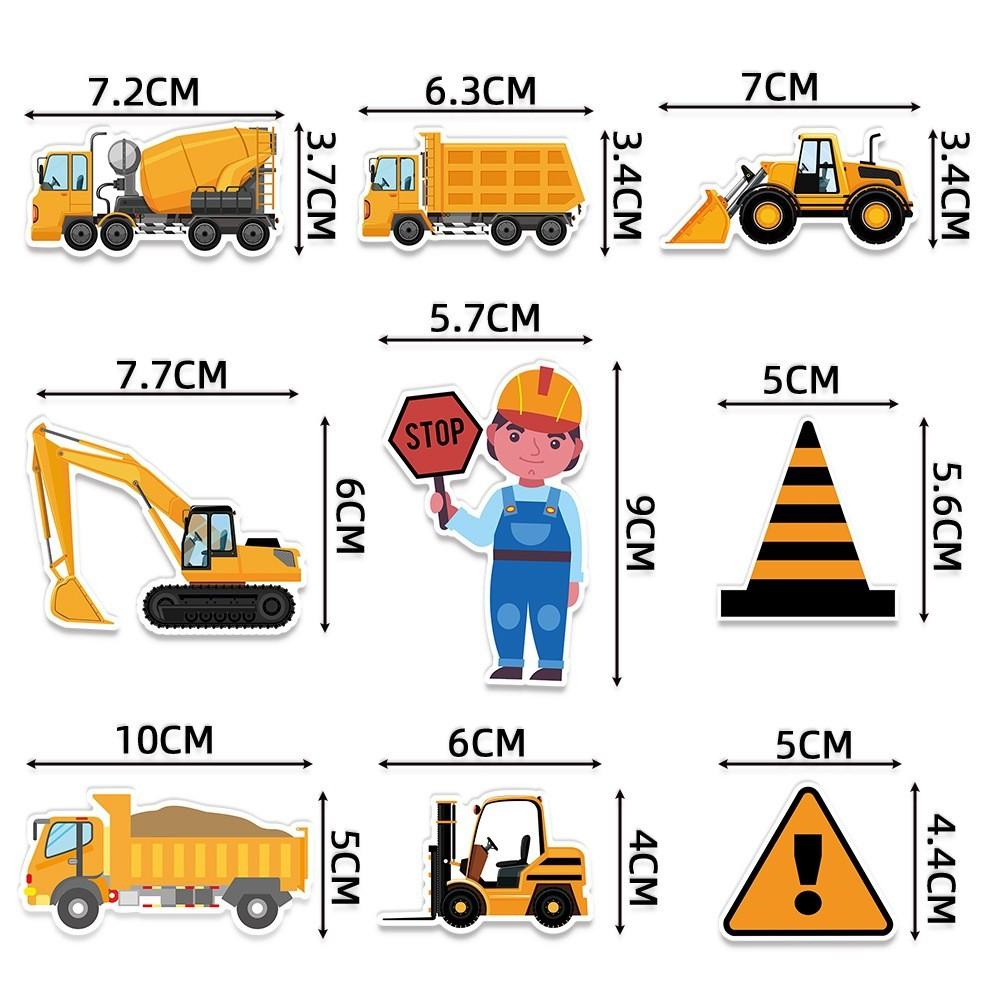 Engineering Party Vehicle Confetti Desktop Props For Children Birthday Decor