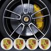 4pcs 56mm For Porsche Cayenne Panamera Macan 911 Taycan Boxster Cayman 918 Pajun Car Wheel Center Caps Rim Cap Logo Stickers
