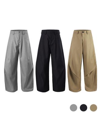 Beoteunseoul Dart Panel Curved Pants (3 Colors)