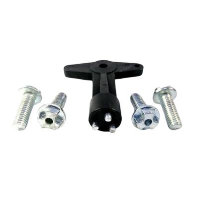 Wheel Nut Lock Kit (with Screw) Rim Center Cap Lock Bolt for Opel Vectra B Astra F Oem 90495549 1610001