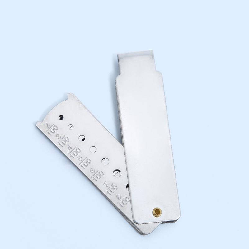 Gem Calipers Fan-shaped Diamond Numbers Inlaid Measuring Tools Jewelry Equipment Gold Tools Diamond Measuring Tools