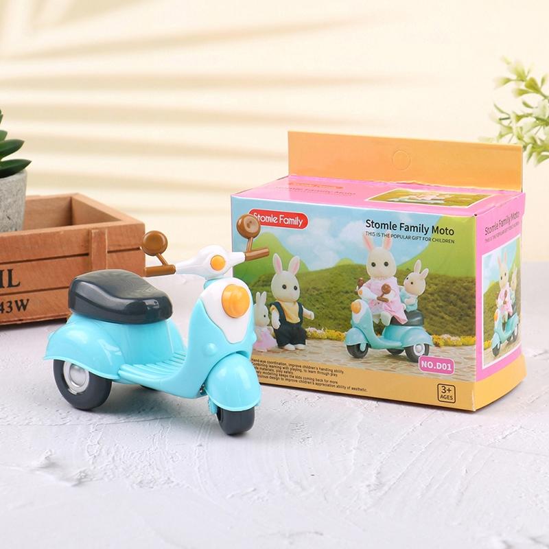 1:12 Dollhouse Miniature Cartoon Motorcycle Stroller Furniture Model Decor Toy