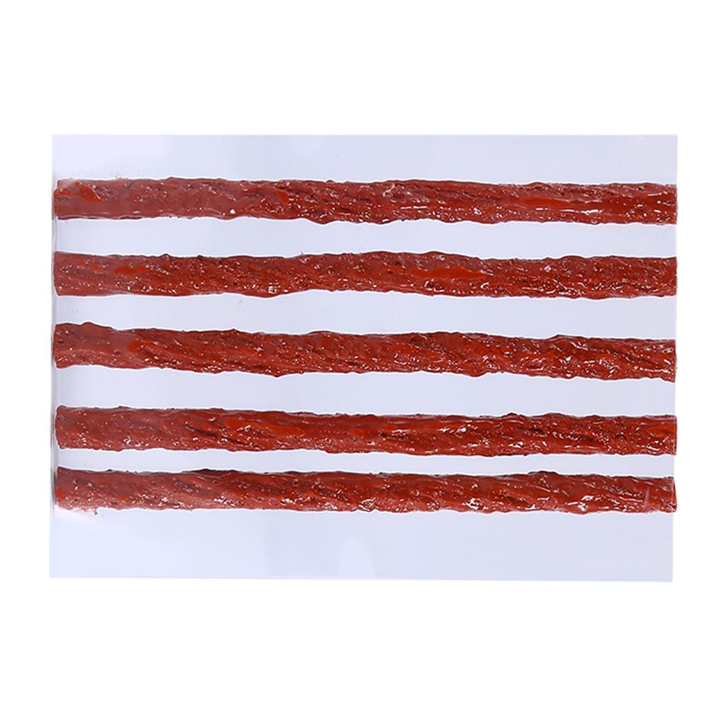 50pcs Tubeless Tire Repair Scooter Bike Automobile Motorcycle Rubber Strips Kit Plug Tire Punct