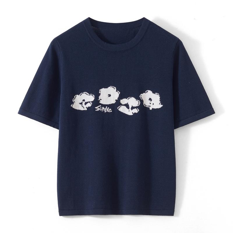 

Summer Women s 100% Cotton T-shirt Basic Knitted Short Sleeve Loose Top Fashion Bottom Hot Selling Casual Wear XL