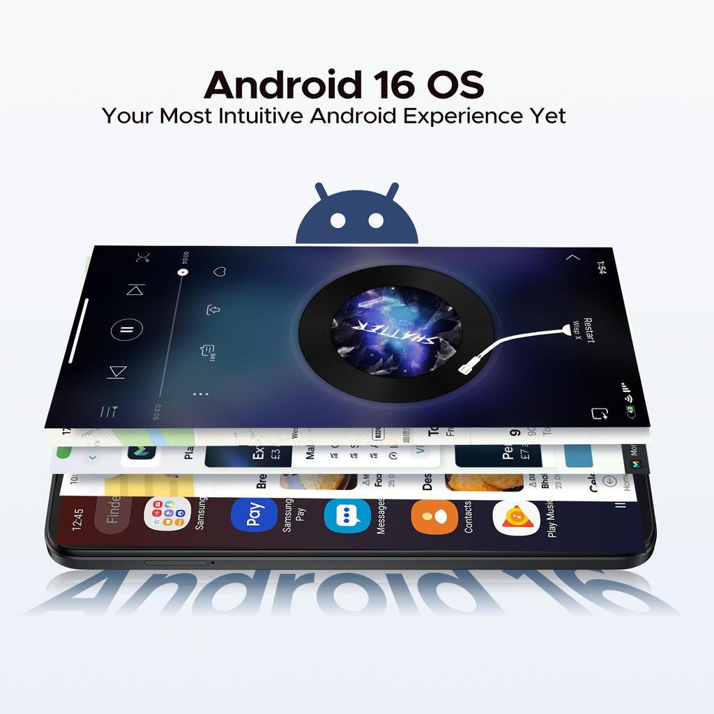 DOOGEE NOTE 56 PRO Mobile Phones, Android 16 With Gemimi AI, 32GB+128GB/2TB, 6150mAh& 6.56"HD+90Hz, 4G Dual SIM Unlocked Mobile Phone