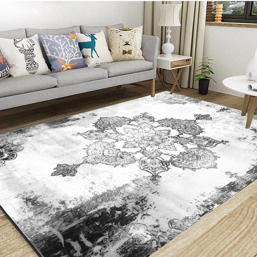 Retro Ethnic Carpets for Living Room Large Area Rugs Home Decor Hallway Boho Carpet Moroccan Bedroom Beside Floor Mat Luxury